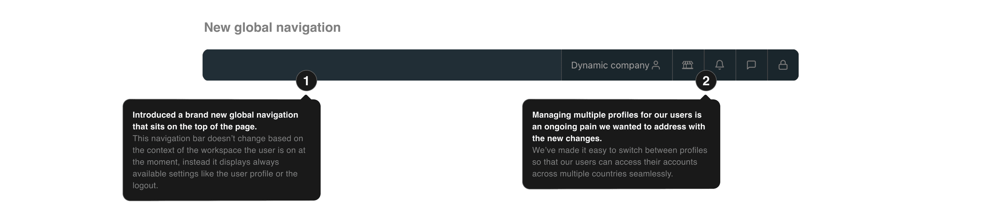 District interface showing top navigation and create actions